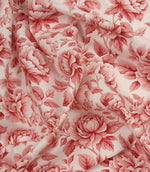 Chateau Rose Fabric / Red - Just Fabrics