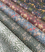 Honeysuckle Oilcloth Fabric / Steel - Just Fabrics