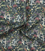 Hedgerow Lomond Fabric / Navy - Just Fabrics