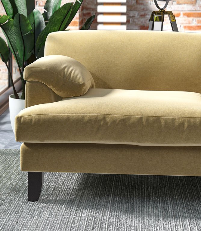 Harrow Chenille FR Fabric / Wheat - Just Fabrics