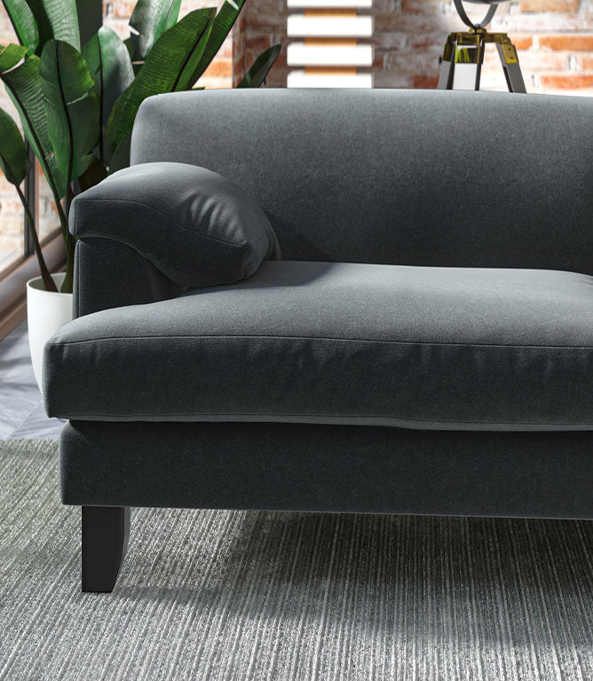 Harrow Chenille FR Fabric / Atlantic - Just Fabrics