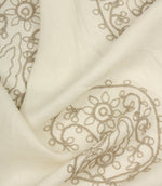 Kashmir Fabric / Ivory / Linen - Just Fabrics