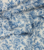 Chateau Rose Fabric / Blue - Just Fabrics