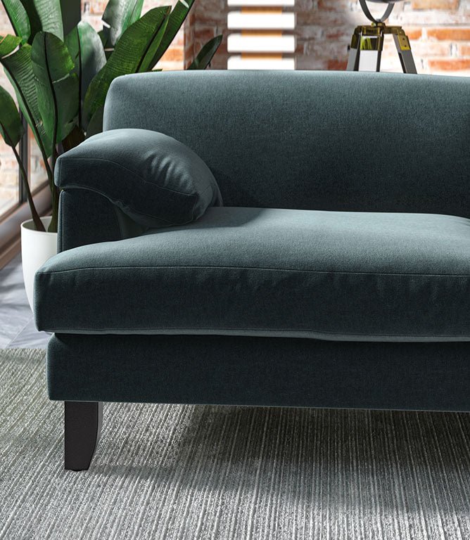 Harrow Chenille FR Fabric / Hydro - Just Fabrics