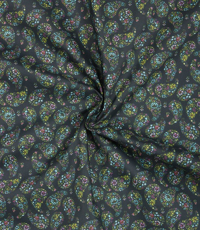 Rafiya Lomond Fabric / Summer / Navy - Just Fabrics