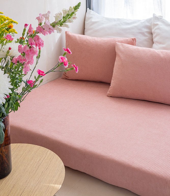 JF Chunky Cord Fabric / Rose - Just Fabrics