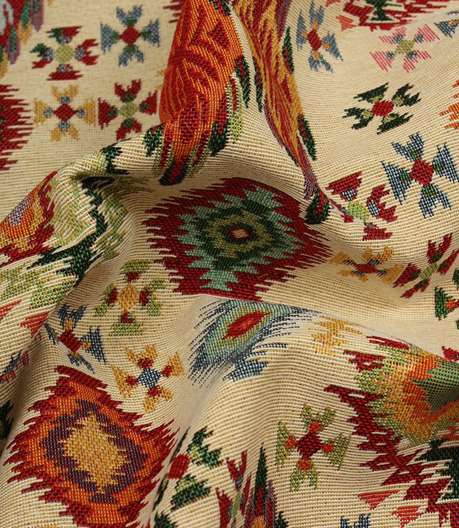 Bohemia Tapestry Fabric / Natural - Just Fabrics