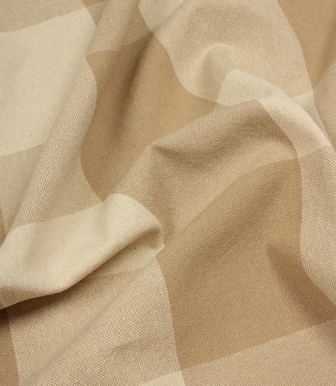 Aldsworth Chunky Check Fabric / Linen - Just Fabrics