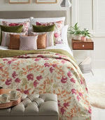 Fleur FR Upholstery Fabric / Mulberry - Just Fabrics