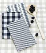 Aldsworth Check Fabric / Indigo - Just Fabrics