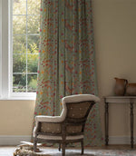 Leaping Into The Fauna Fabric / Duck Egg - Just Fabrics