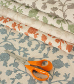 JF Crewel Fabric / Sky - Just Fabrics