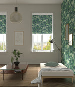 Rumble In The Jungle Fabric / Midnight / Mint Leaf - Just Fabrics