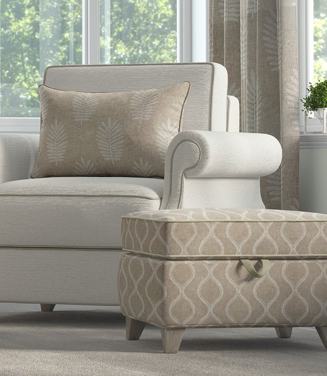 Fernleigh Fabric / Oatmeal - Just Fabrics