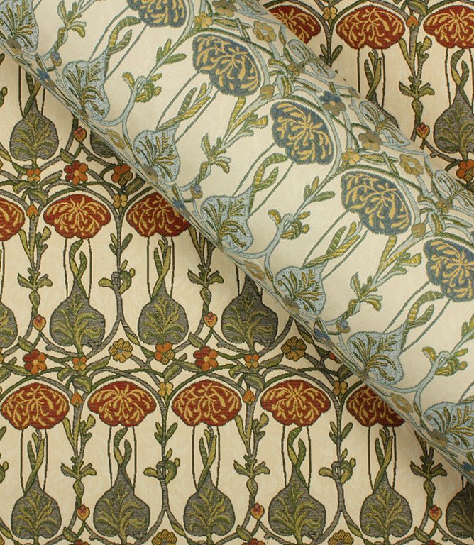 Meridian Fabric / Blue - Just Fabrics