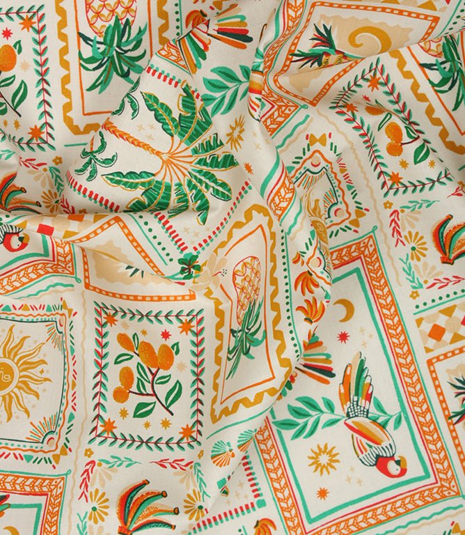 Zanara Fabric / Blanc - Just Fabrics