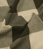 Aldsworth Chunky Check Fabric / Khaki - Just Fabrics