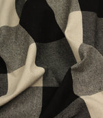 Aldsworth Chunky Check Fabric / Noir - Just Fabrics