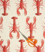 Crayfish Fabric / Red - Just Fabrics