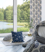 Wrenlee Fabric / Indigo - Just Fabrics