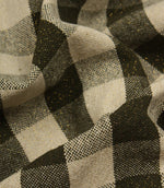Aldsworth Check Glitz Fabric / Khaki - Just Fabrics