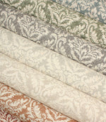 Hester Damask Fabric / Duck Egg - Just Fabrics