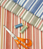 Iona Stripe Outdoor Fabric / Pacific - Just Fabrics