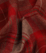 Lewis Wool Fabric / Cranberry - Just Fabrics