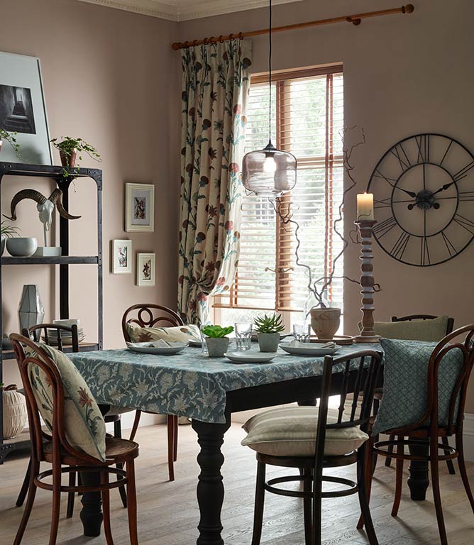 Carlina Fabric / Teal - Just Fabrics