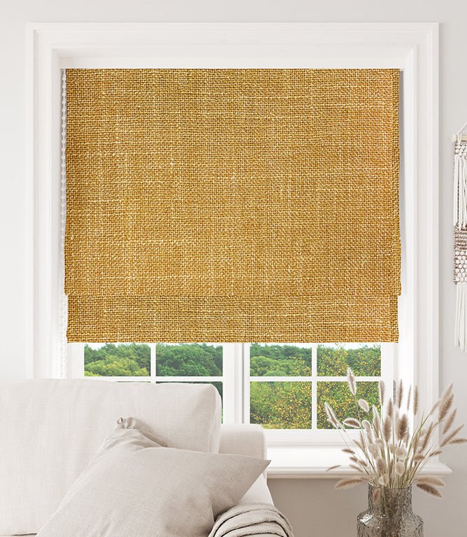 Hearthstone Fabric / Ochre - Just Fabrics