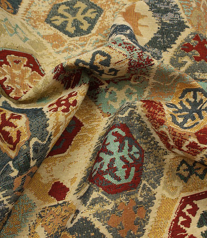 Mayan Fabric / Ochre - Just Fabrics