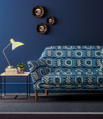 Casper Fabric / Navy - Just Fabrics