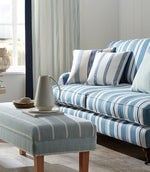Waterbury Fabric / Aqua - Just Fabrics