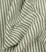 Sandbank Stripe Fabric / Bottle Green - Just Fabrics
