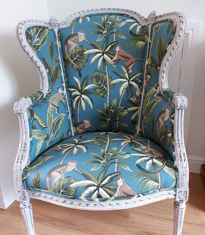 Mr Monkey Fabric / Natural - Just Fabrics