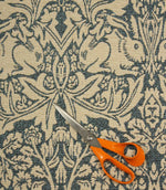 Brer Rabbit Tapestry Fabric / Blue - Just Fabrics