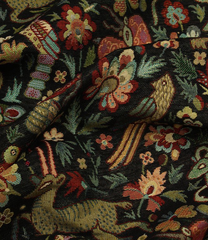 JF Tapestry Fabric / Black - Just Fabrics