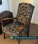 Ruskin Fabric / Black - Just Fabrics