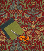 Ruskin Fabric / Mulberry - Just Fabrics