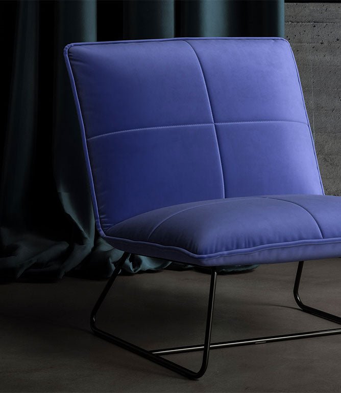 Cotswold Velvet FR Fabric / Cobalt - Just Fabrics