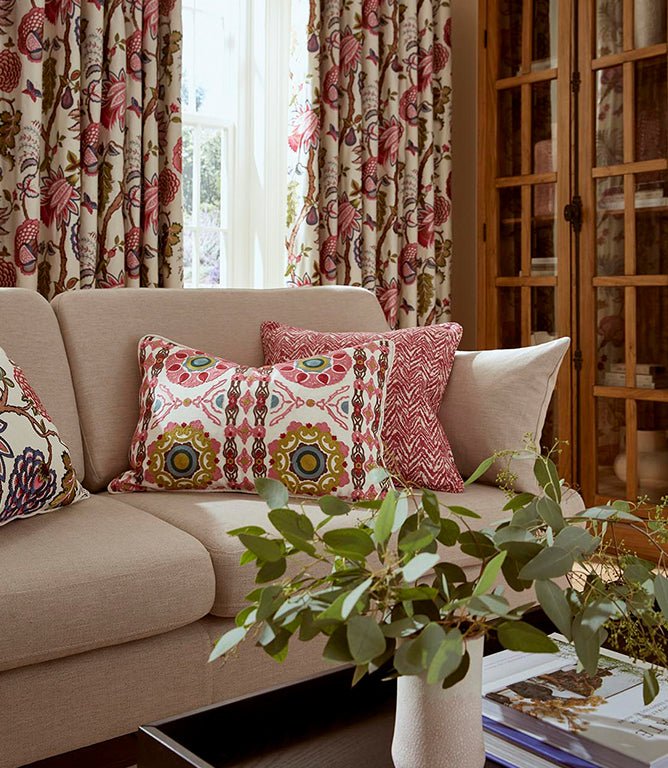 Indra Fabric / Carmine - Just Fabrics