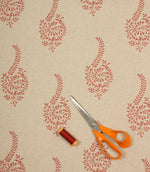 Mabel Fabric / Red - Just Fabrics