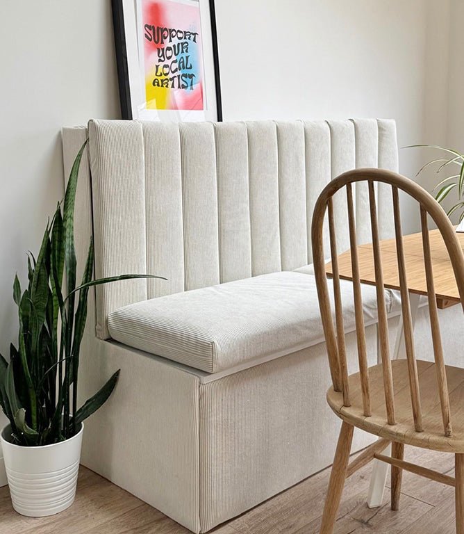 JF Chunky Cord Fabric / Ecru - Just Fabrics