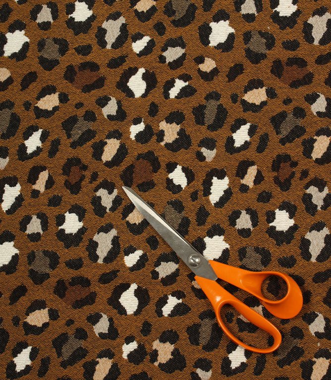 Tropical Cat Fabric / Peanut - Just Fabrics
