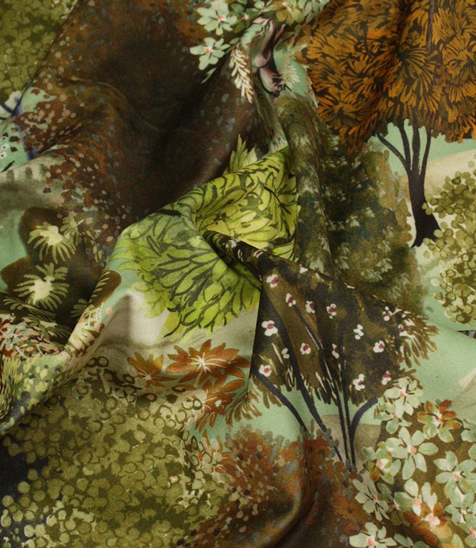 Woodvale Velvet Fabric / Willow - Just Fabrics