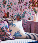 Ribbon Stripe Fabric / Lapis - Just Fabrics