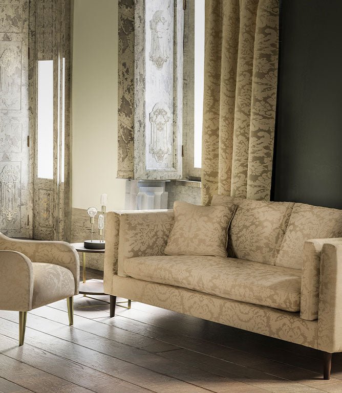 Chalfield Damask Fabric / Antique - Just Fabrics