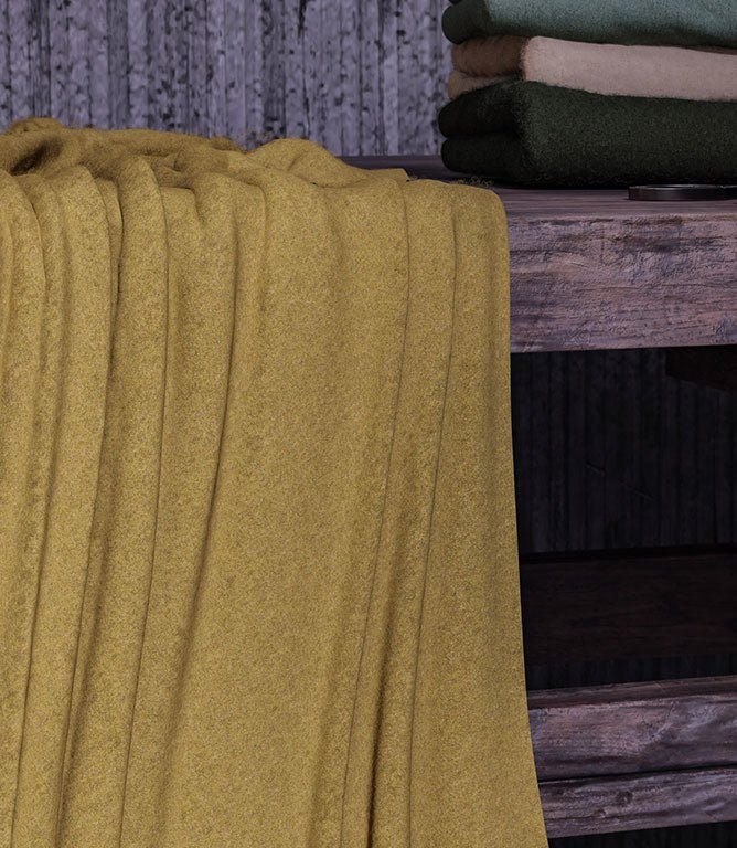 Cotswold Wool Fabric / Mustard - Just Fabrics
