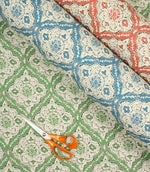 Casablanca Fabric / Indigo - Just Fabrics