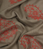Kashmir Fabric / Grey / Rose - Just Fabrics
